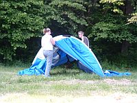 Das Zelt hats in sich